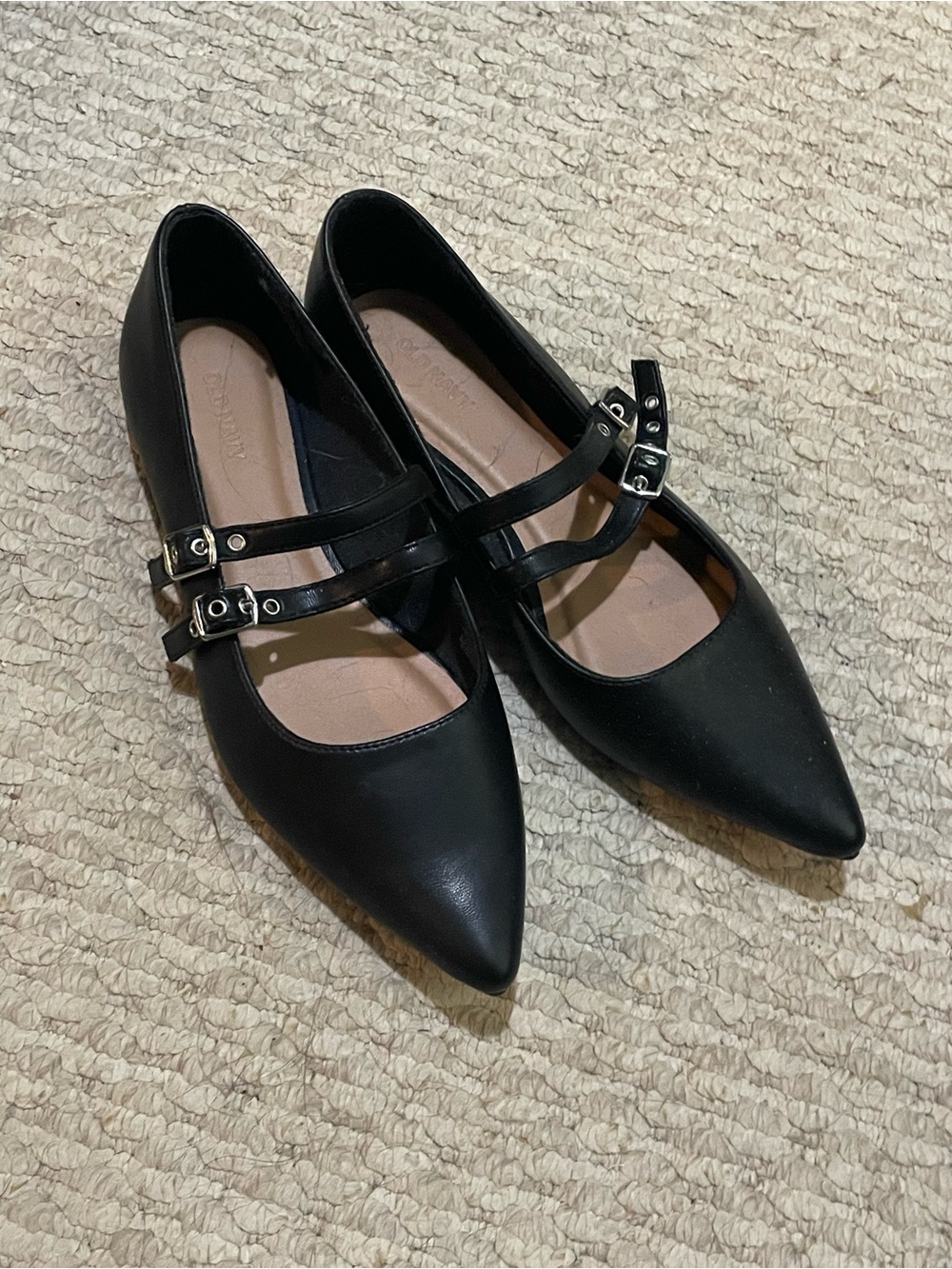 Old Navy Pointed Toe Strap Flats